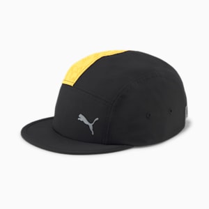 Casquette de course à pied à 5 panneaux, Puma Black-Sun Stream